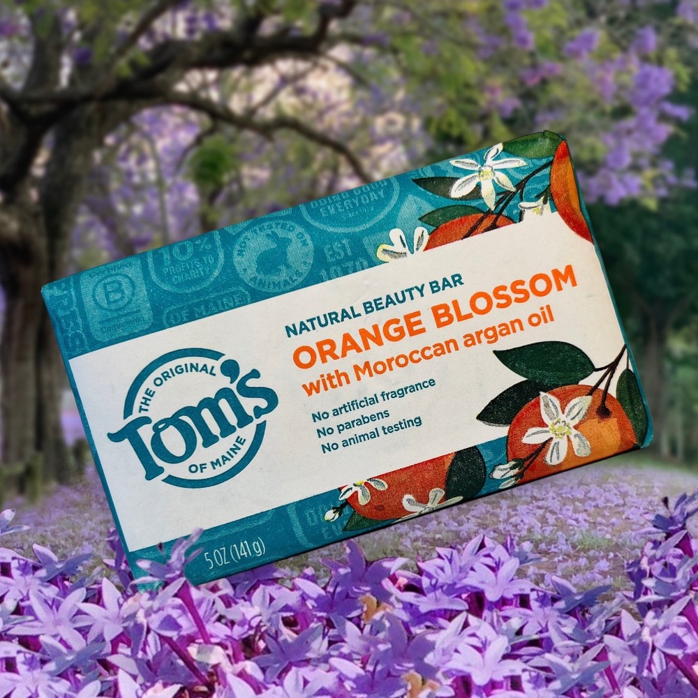 Orange Blossom Natural Beauty Bar Tom's Of Maine Bar Soap 5 Oz Each - Picture 2 of 9